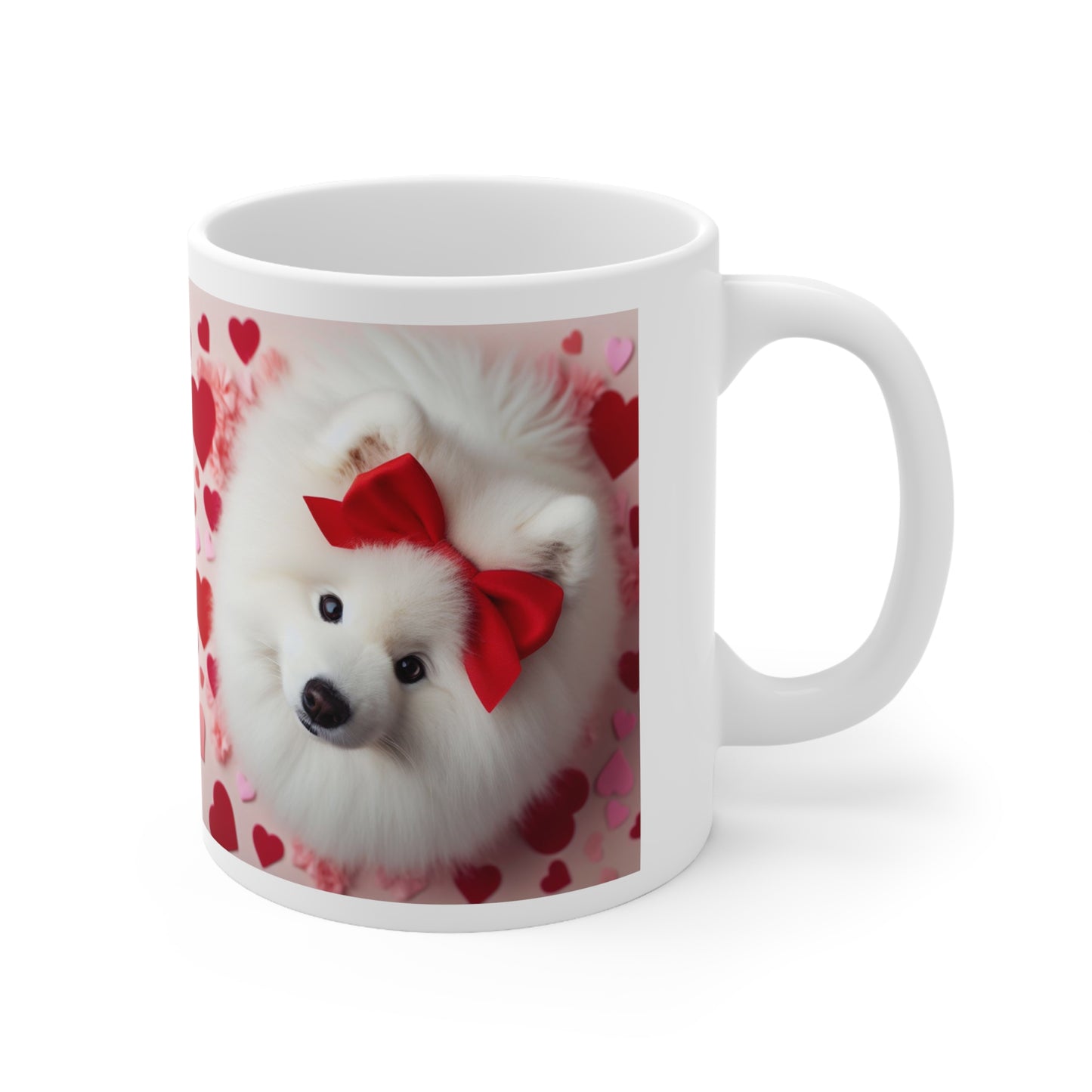 Samoyed Holiday Collection Valentine's Day Ceramic Mug 11oz