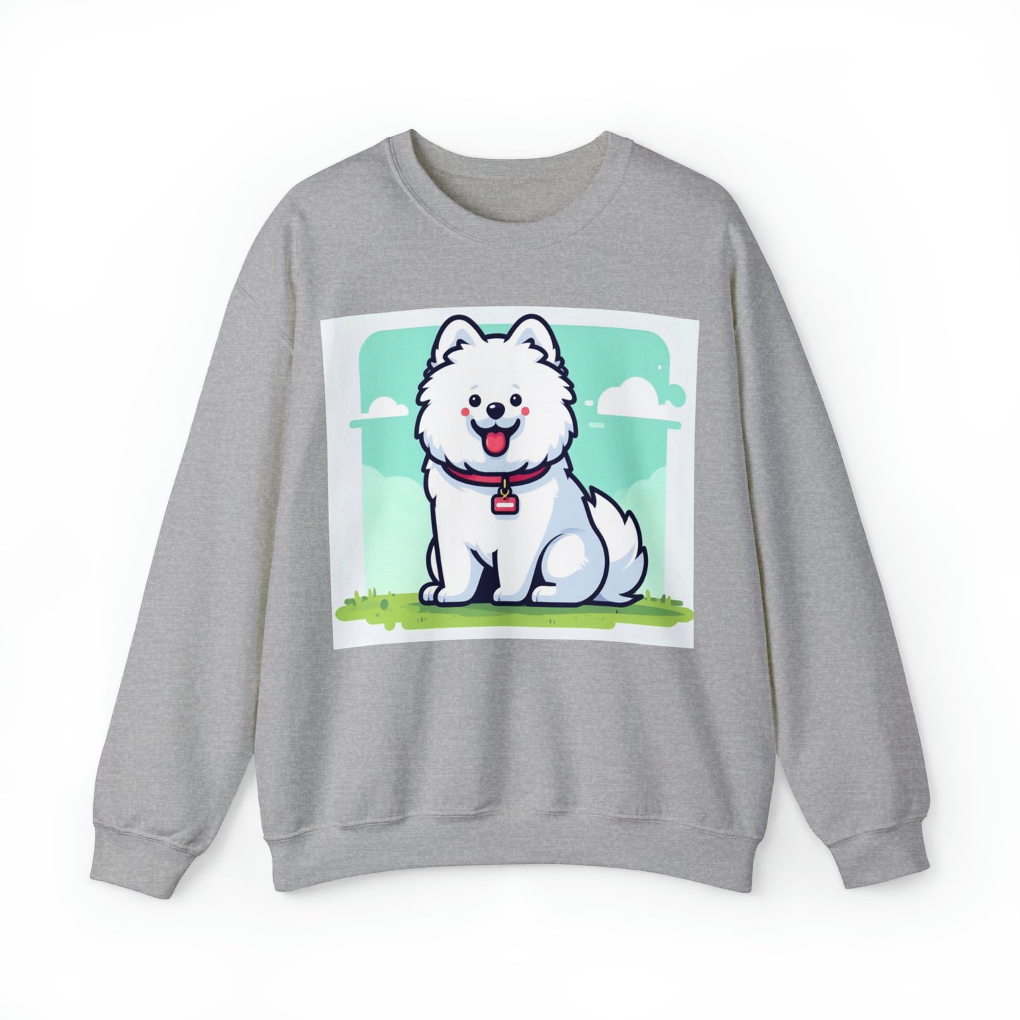 Samoyed Vector Unisex Heavy Blend™ Crewneck Sweatshirt